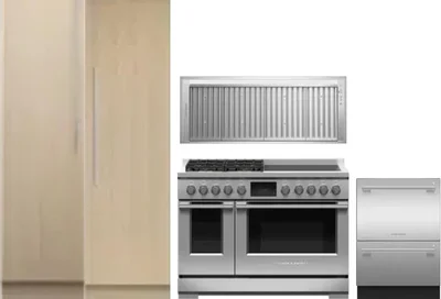 5 Piece Package Includes Refrigerator, Freezer, Range, Hood And Dishwasher